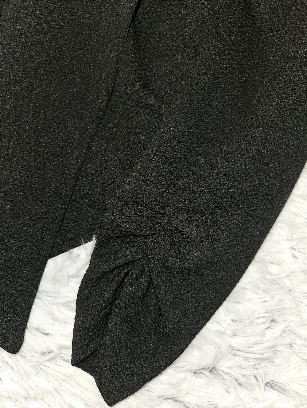 Shinestar Black Cropped Open Front Jacket w/ Back Zipper Detail Size Medium